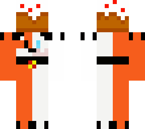 foxy chiquito cargando un pastel de cumpleaos