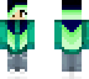girl that too long to make with green highlights