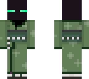 green enderman in kimono
