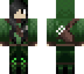 hunter black long hair