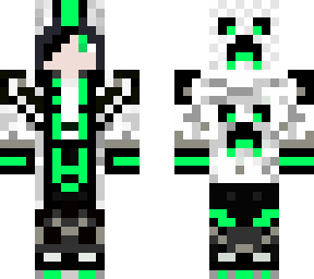 neon green creeper hoodie skin edit