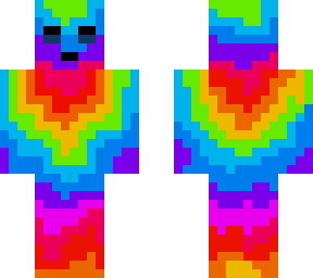 rainbow with eyes and mouth shaded in