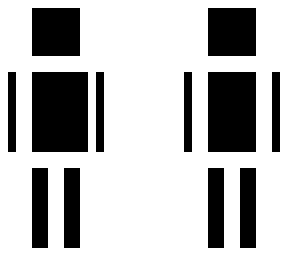 simple black and white