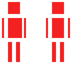 simple red and white