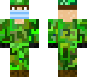 soldier with mask