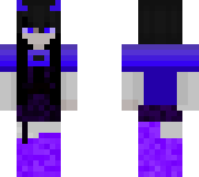 Blue Demon girl | Minecraft Skin