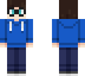 blue hoodie