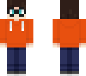 orange hoodie