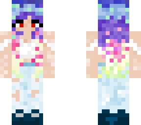 pastel rainbow hair