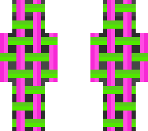 pink, green, yellow