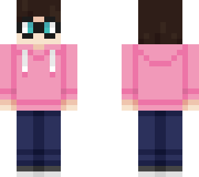 pink hoodie