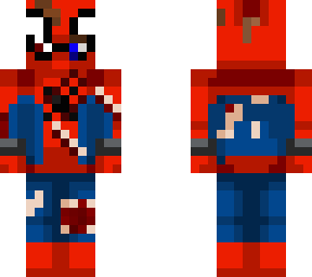 reded as spider-man damaged