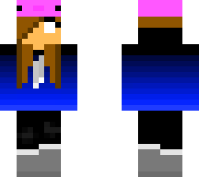 the herobrine woman_3 with axolotl hat