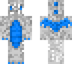 white blue dragon
