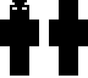 black white