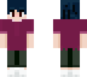 blue haired boy
