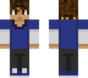 blue shirt boy