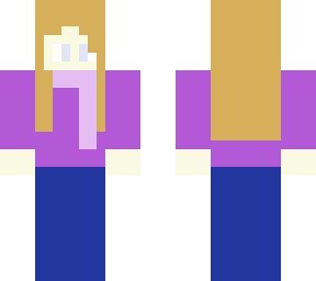 girl with purple sweater and light purple scarf