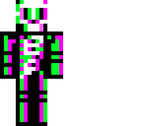 glitched skeleton