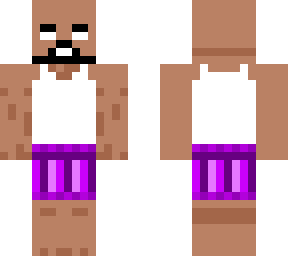 bald guy in underwear