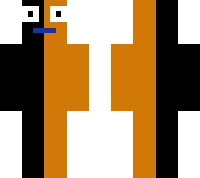 black and orange