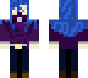 blue haired travler