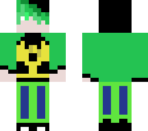 green anime boy