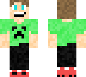 guy with green shirt and black pants