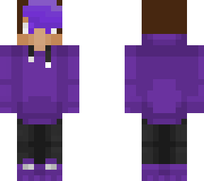 me in purpled hoodie