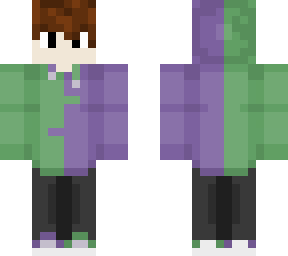 purple and green hoodie