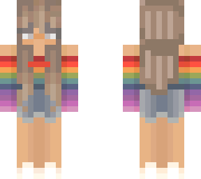 slim rainbow girl