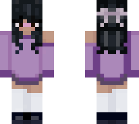 tanned girl with purple hoodie v2