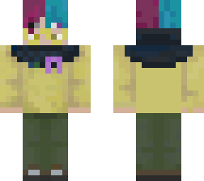 virw's minecraft skin bi hair