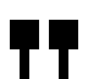 white and black
