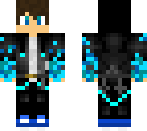 blue hoodie boy