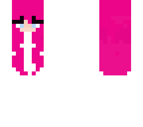 cute girl with pink hair