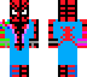 glitched spider-man  up diamond skin spider-man rescue the spider verse