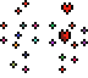 heart with flowers