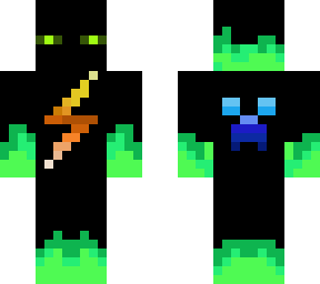 orange-green flash enderman