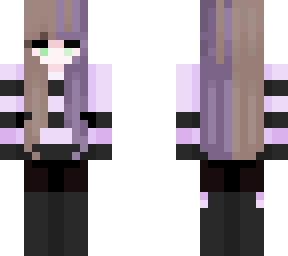 purple/blonde girl