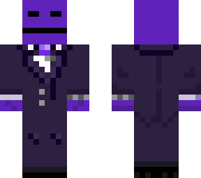 smiling purple man in tuxedo
