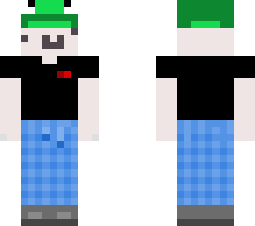 frog hat and pijamas