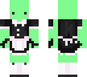 frog in a maid dress