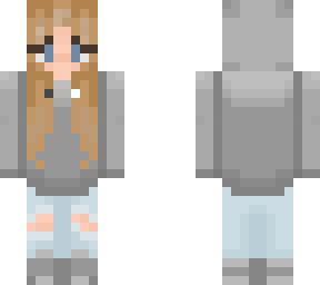 gray hoodie gal
