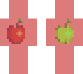 green apple + red apple b)