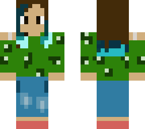 green tee girl