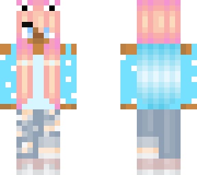 pink hair girl