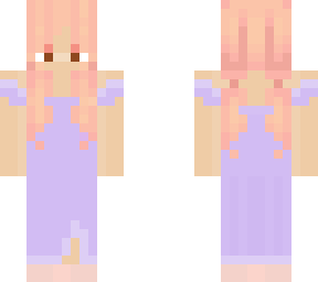 pink haired girl with purple dress :)