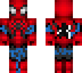 spiderman far from home robotic glitched suit but fixed a tiny bit.