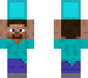 steve holding a offbrand dimond block